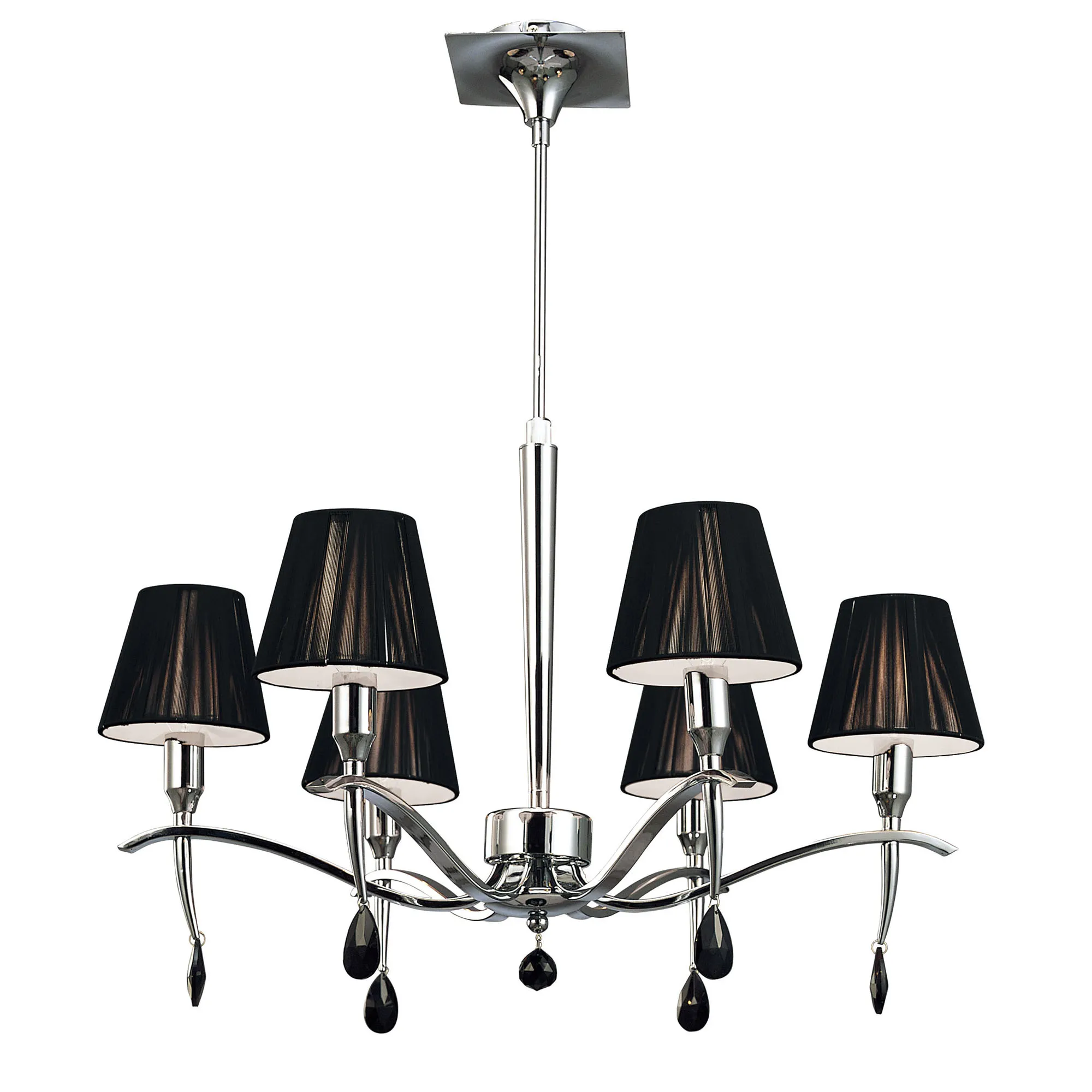 Siena Crystal Ceiling Lights Mantra Shaded Crystal Fittings
